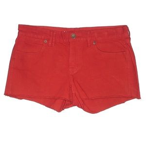 Madewell- NWOT True Red Denim Shorts. Size 27